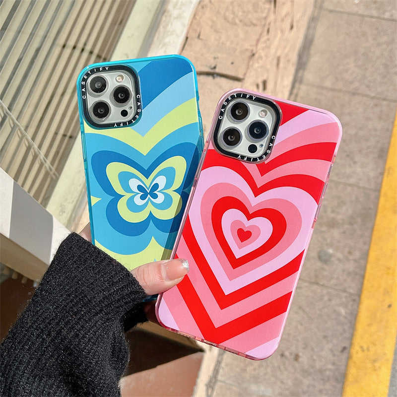 Art Pop Kawaii Love Heart Butterfly Phone Case