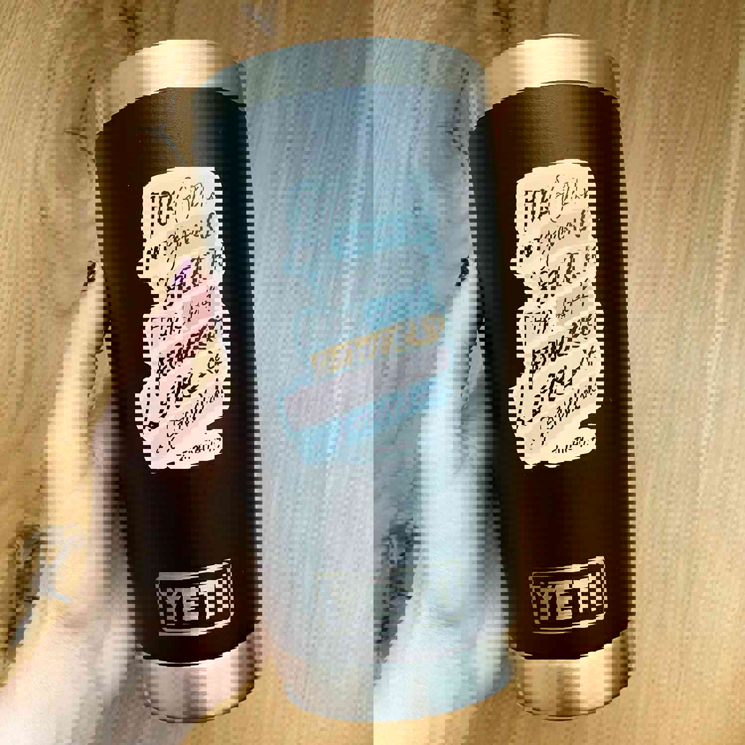 Faith Based Hand Lettered Bible Sticker | 2 Timothy 1:7