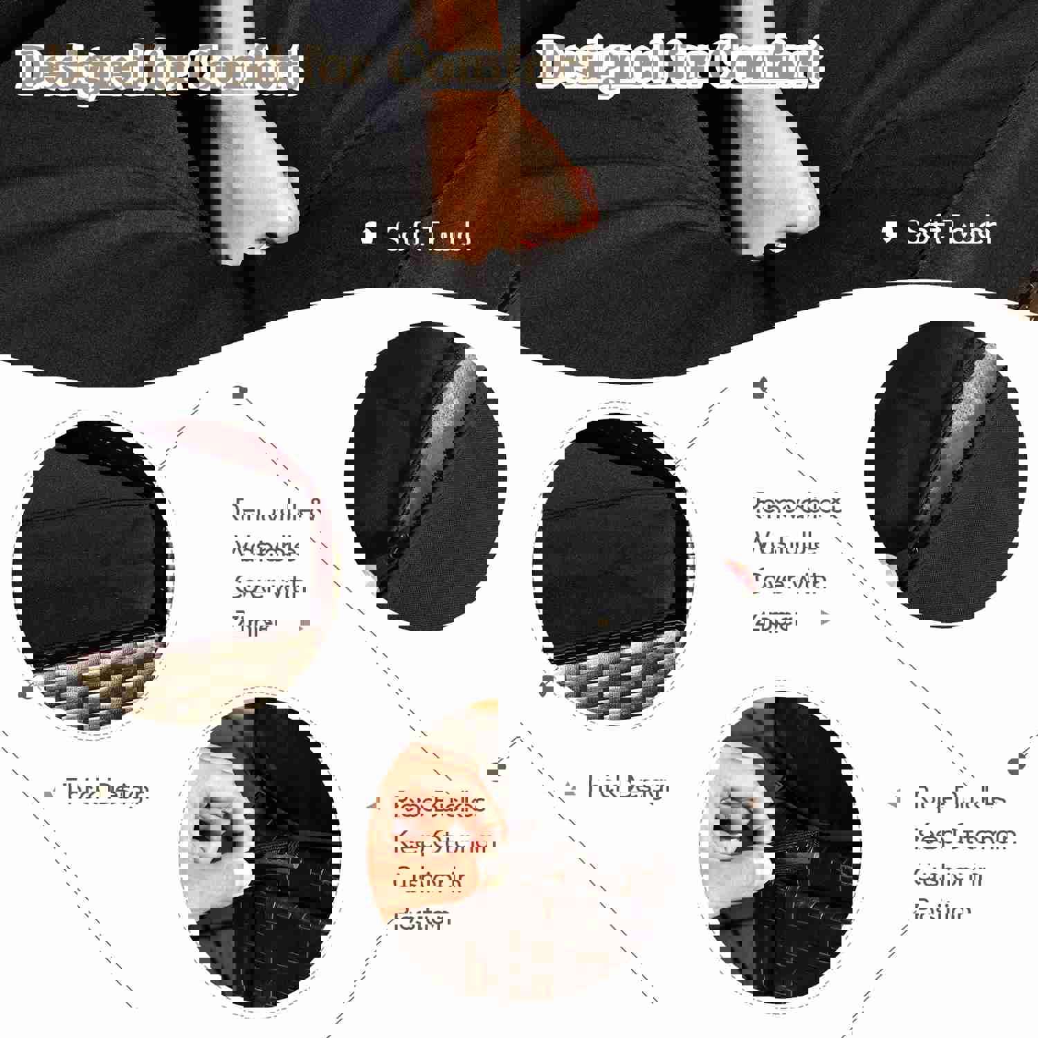 Tangkula 9-Piece Outdoor Patio Furniture Set with 35-Inch Propane Fire Pit Table