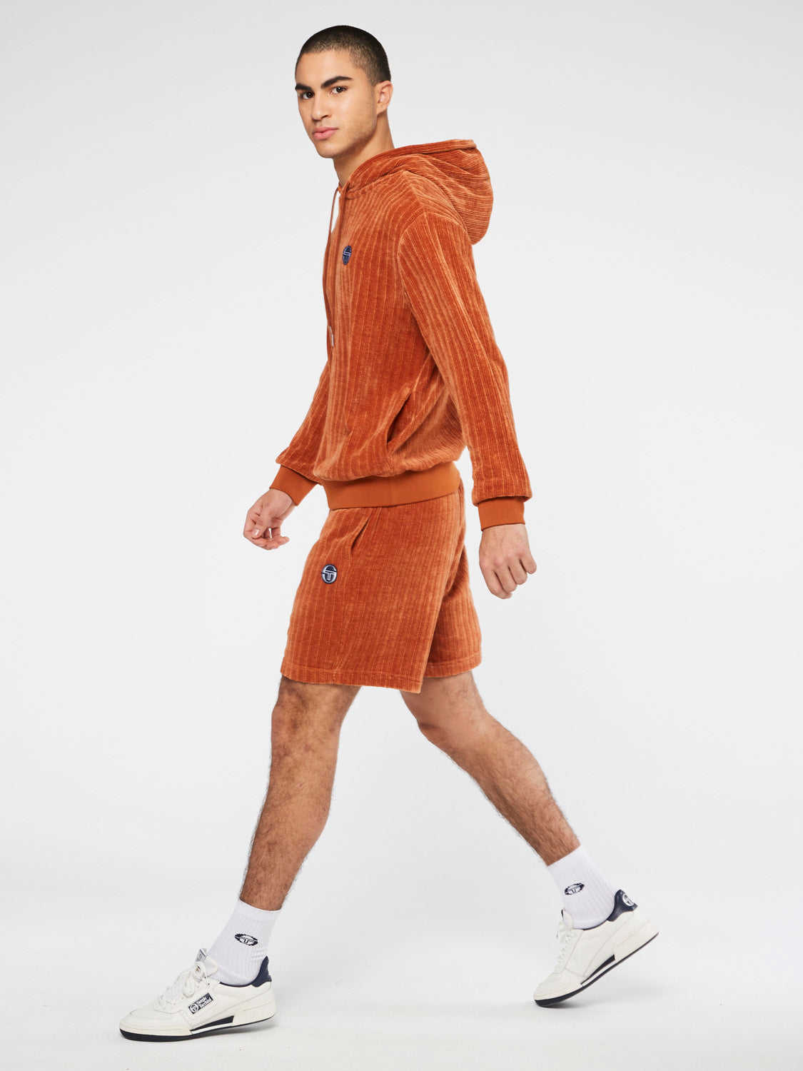 Sergio Tacchini Chenille Hoodie - Bombay Brown