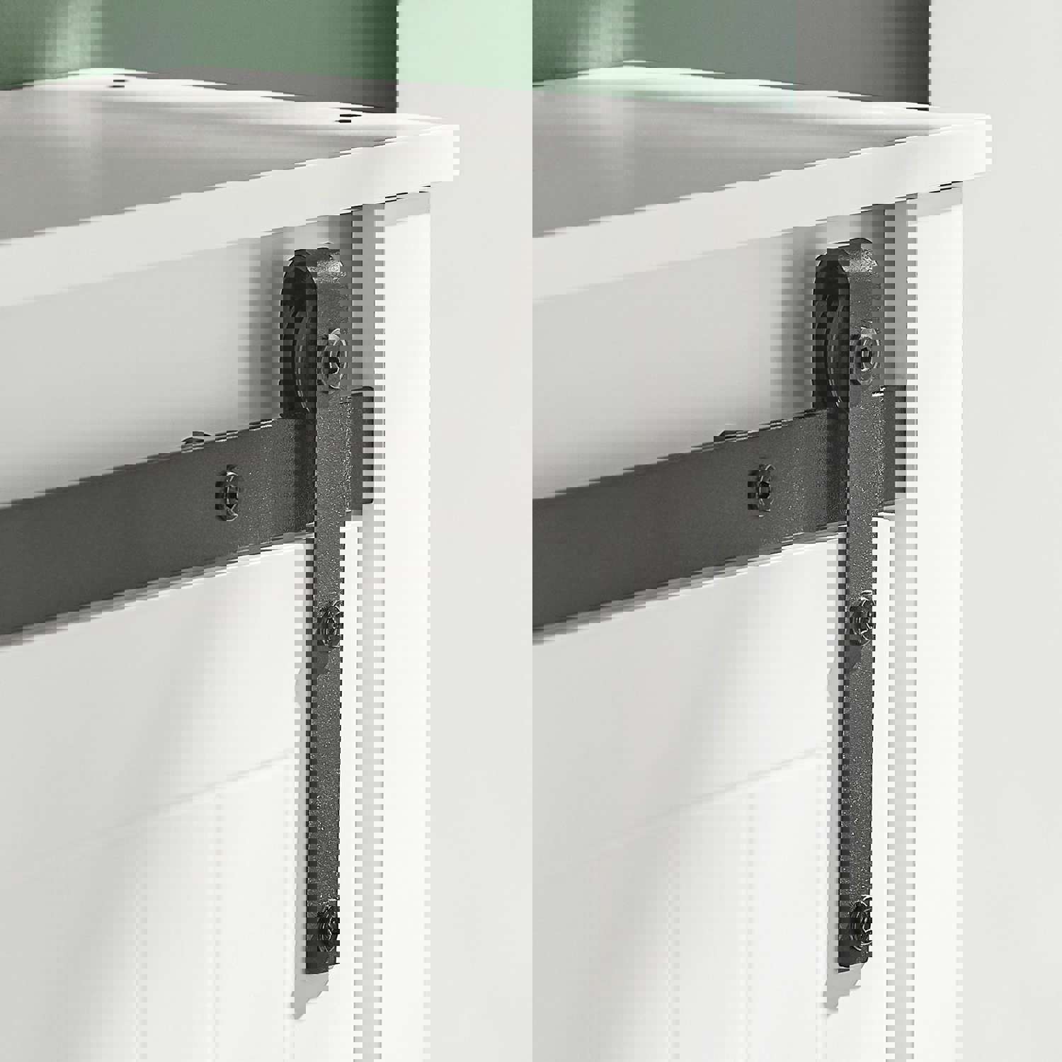 White Wall Mounted Cabinet for Kitchen and Bathroom, BZR71-W