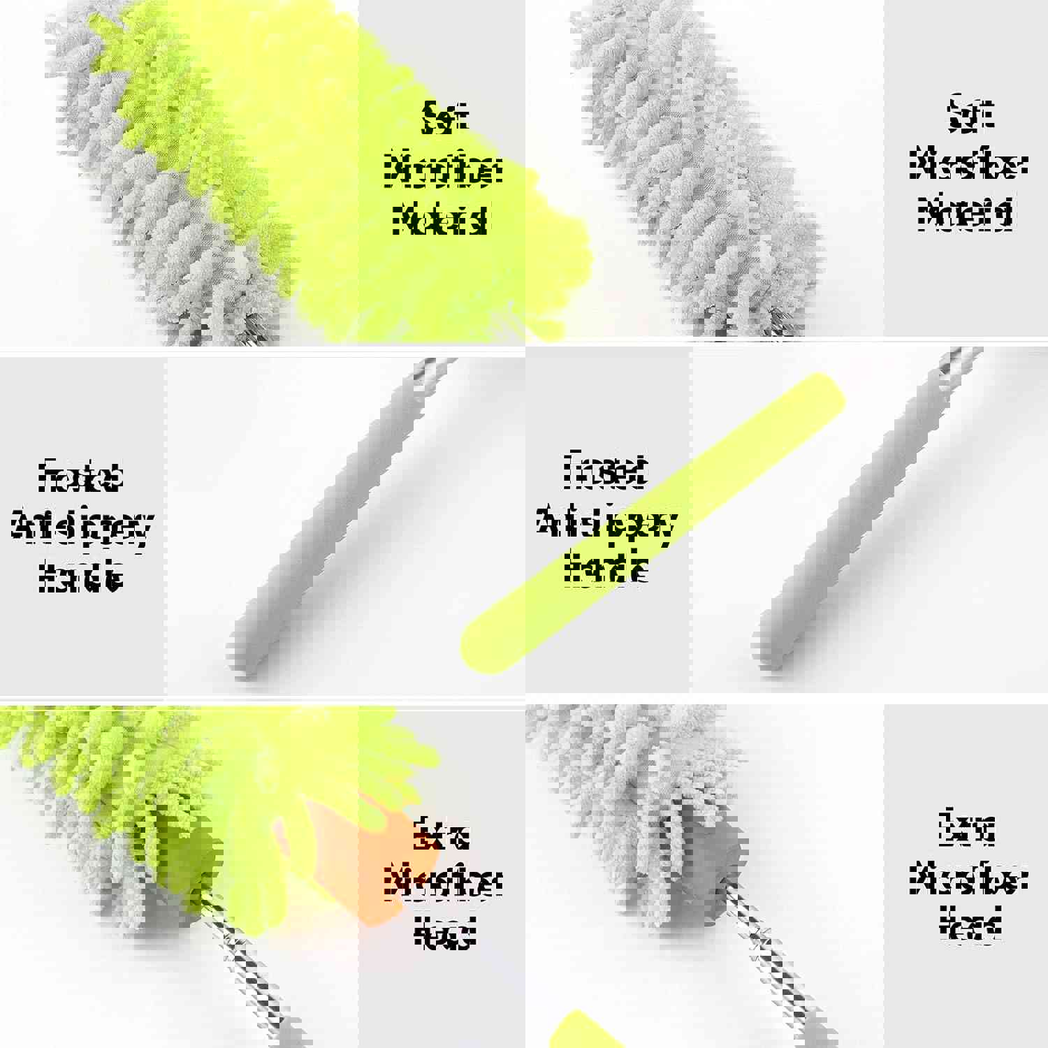 Telescopic Microfiber Duster with Pivot Head - Extends Up to 29 Inches