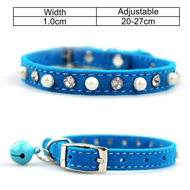 Personalized Cat Collar with Bell - Adjustable Kitten Collar, Pet ID Tag, and Leash for Small to Medium Cats & Dogs