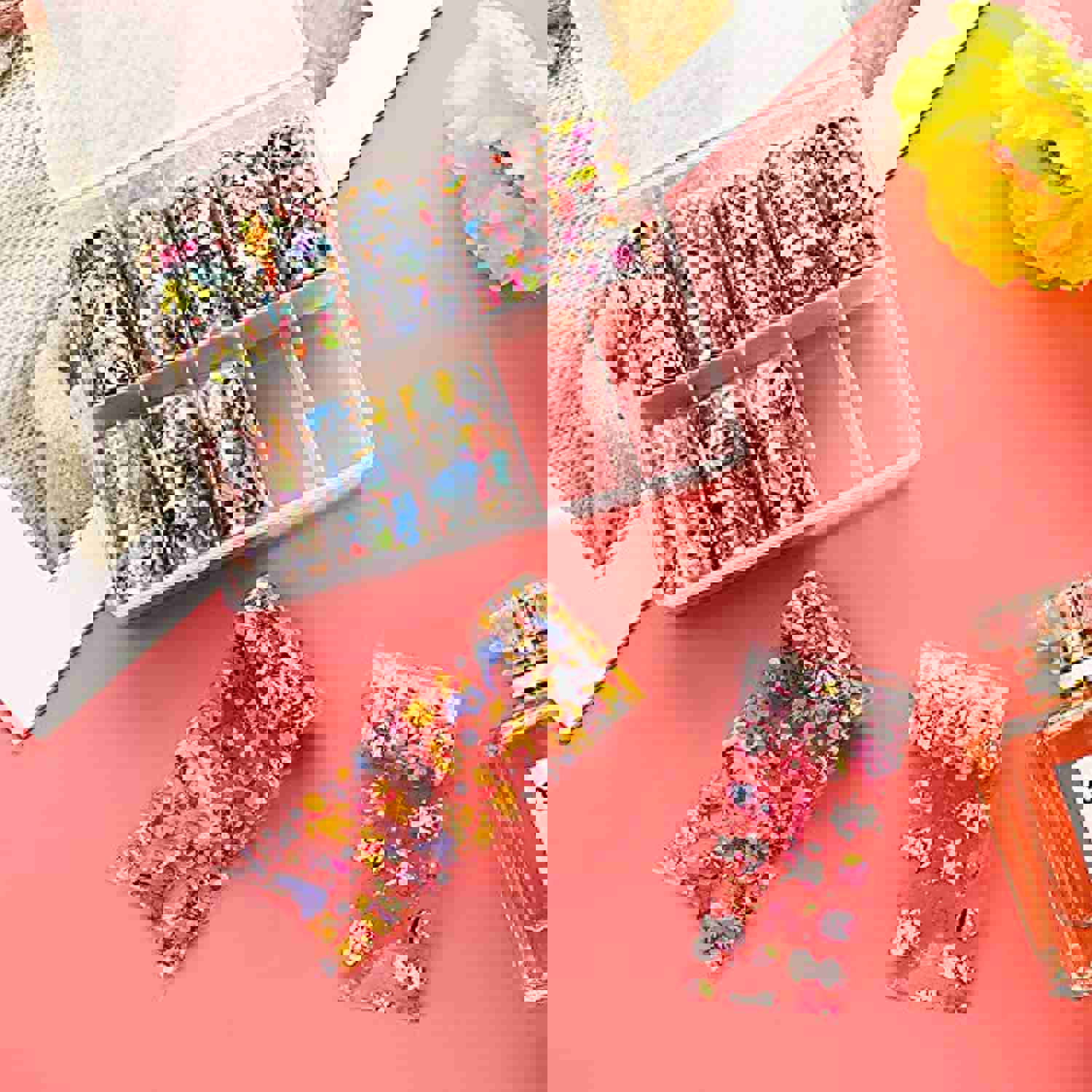 10 Rolls Cute Cartoons Nail Foil Transfer Stickers for DIY Nail Art