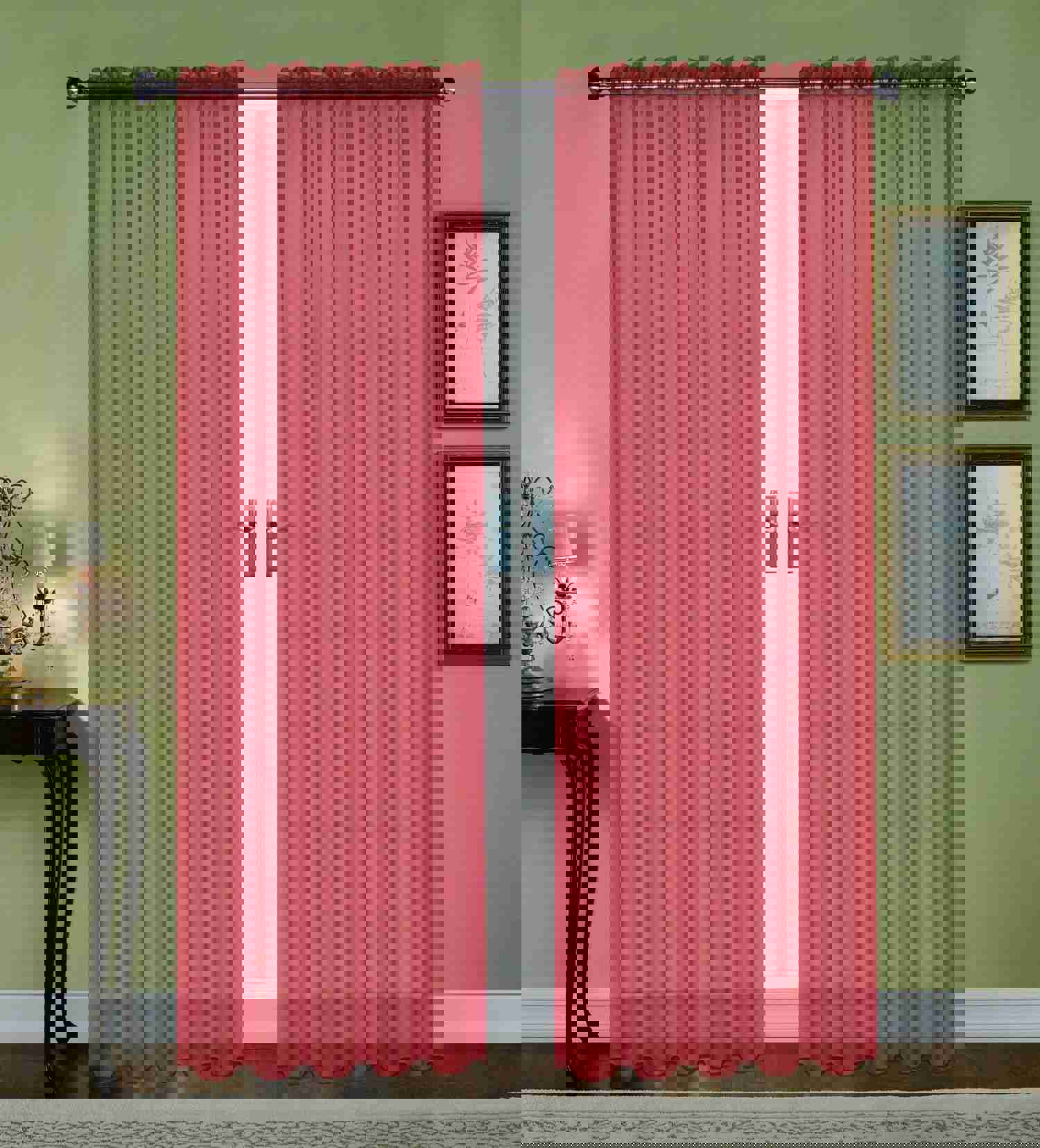 Monique 90L Sheer Voile Curtain by Editex