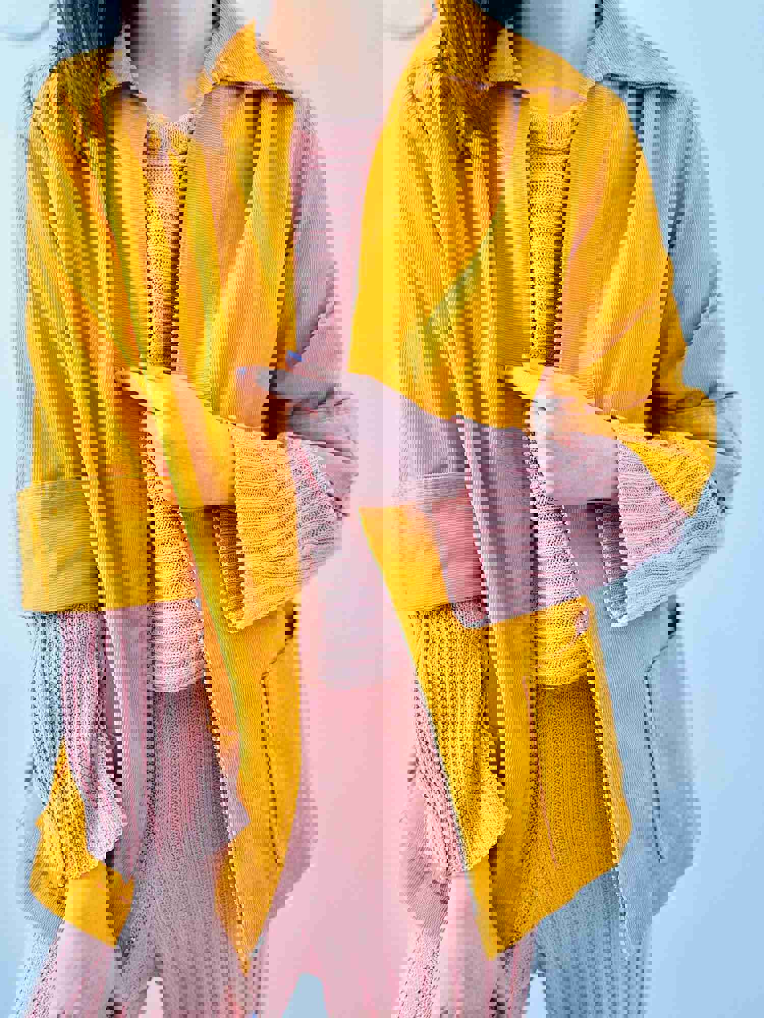 Vintage 1940s Mustard Yellow Corduroy Jacket