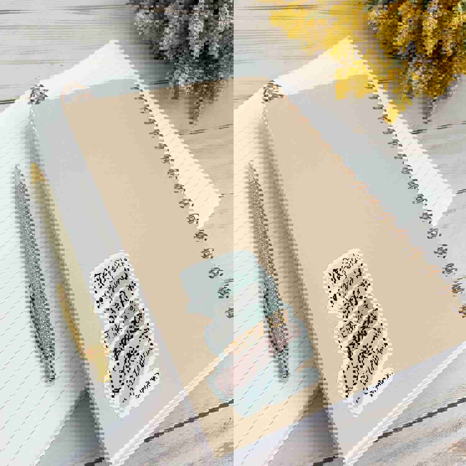 Faith Based Hand Lettered Bible Sticker | 2 Timothy 1:7