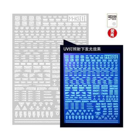 High Precision Water Sticker Universal Warning Label for MHG01 1/100 1/144 Model Kits