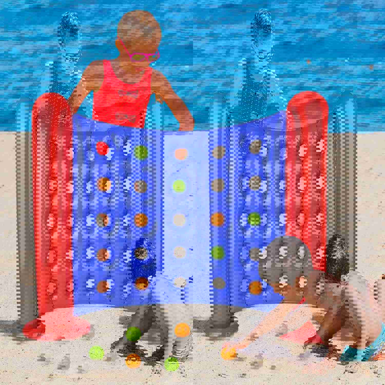 Giant Inflatable 4 in a Row Game - Fun Outdoor Party Activity for Kids and Adults