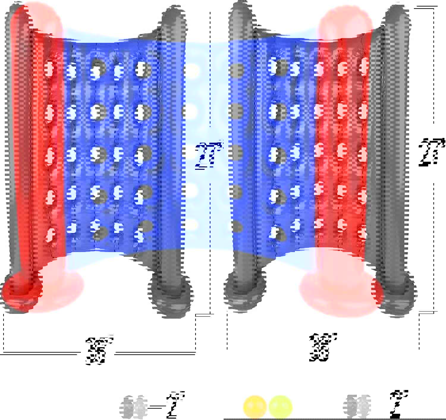 Giant Inflatable 4 in a Row Game - Fun Outdoor Party Activity for Kids and Adults