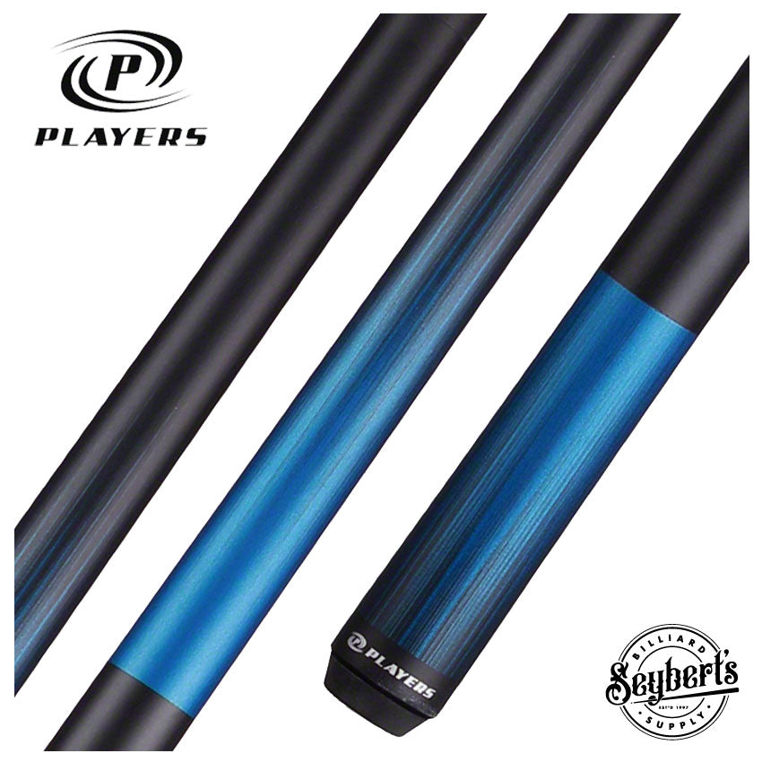 Players C-702 Blue Matte Black Pool Cue