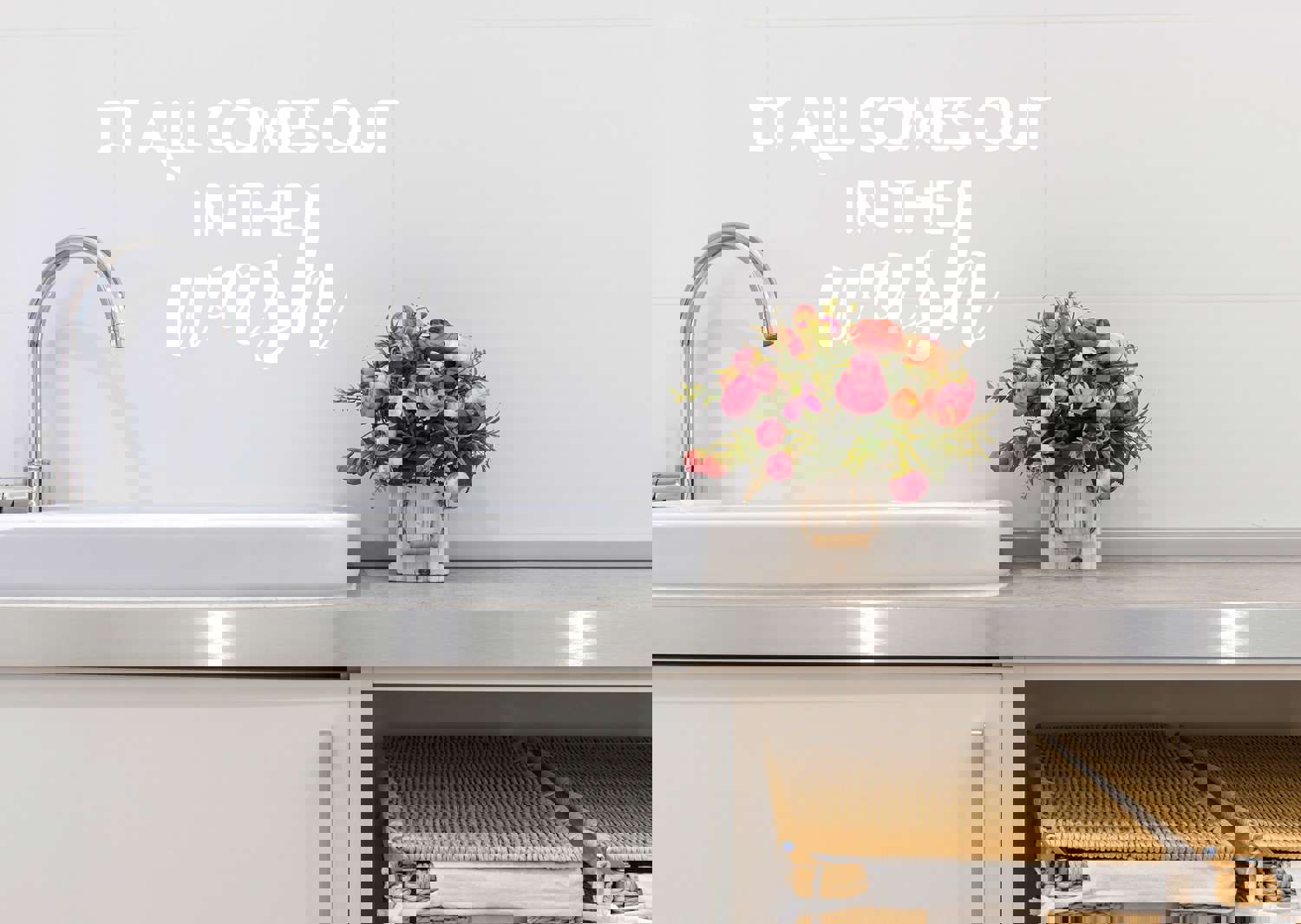 It All Comes Out In The Wash Print | Laundry Room Wall Decal