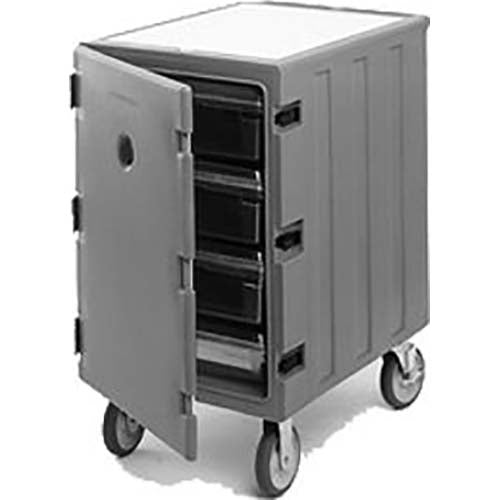 Cambro Dark Brown Non-Electric Low Camcart for Food Storage Box, 32 x 37.5 x 21.5 Inch