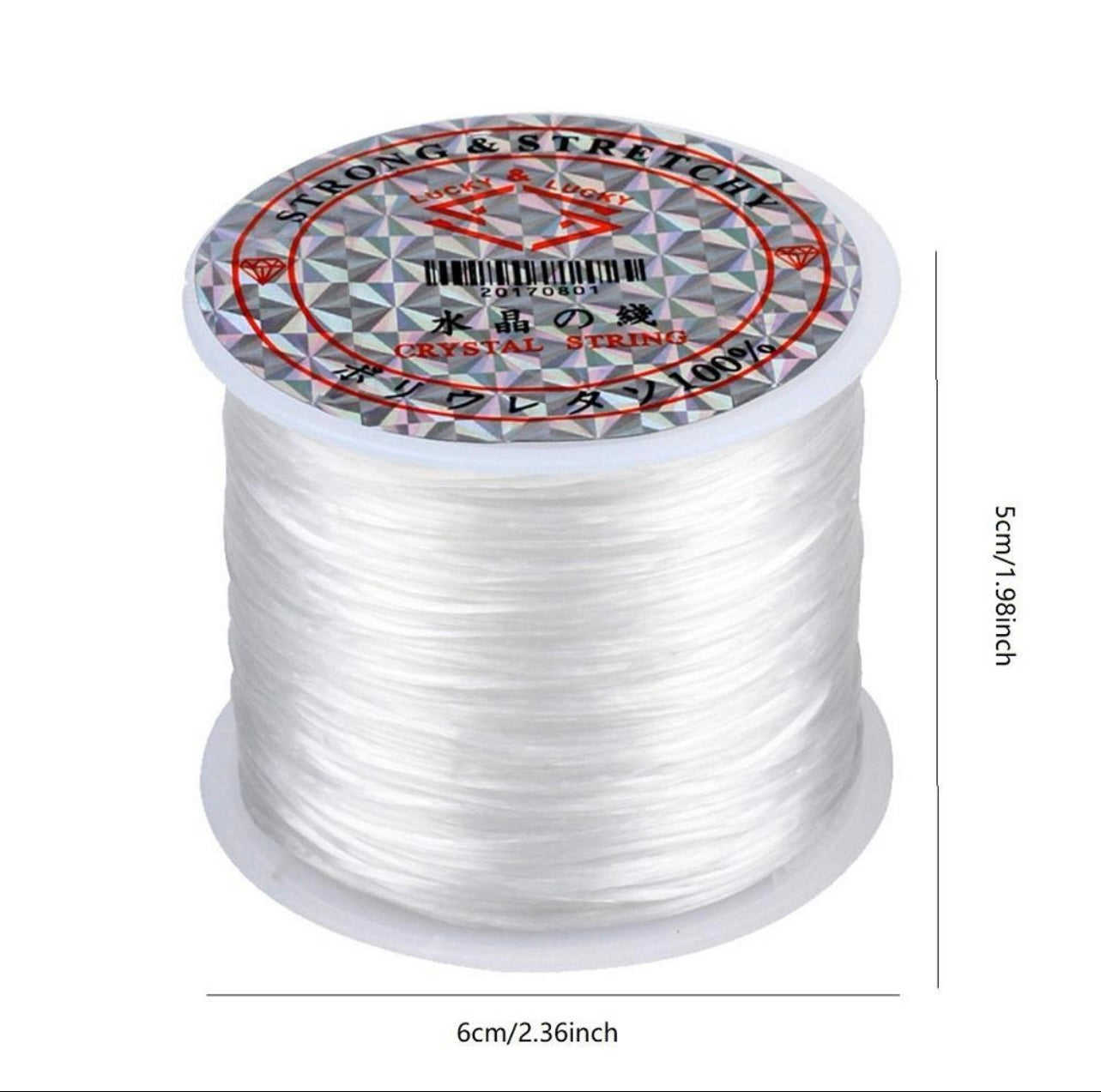 1 Roll TPU Thread, Transparent Crystal Elastic Cord For DIY Jewelry Making