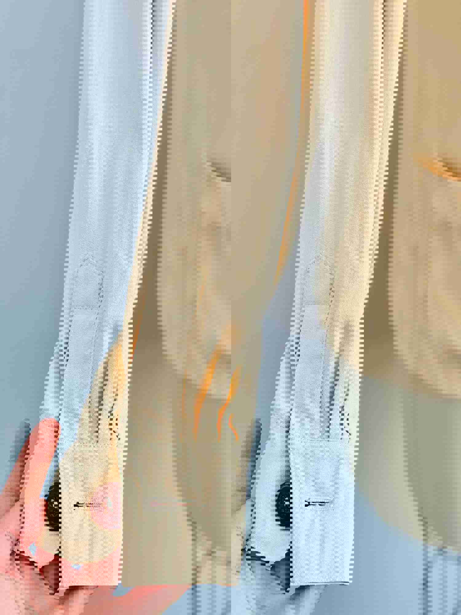 Vintage 1940s Monogrammed Jacket Apricot Color Blouse