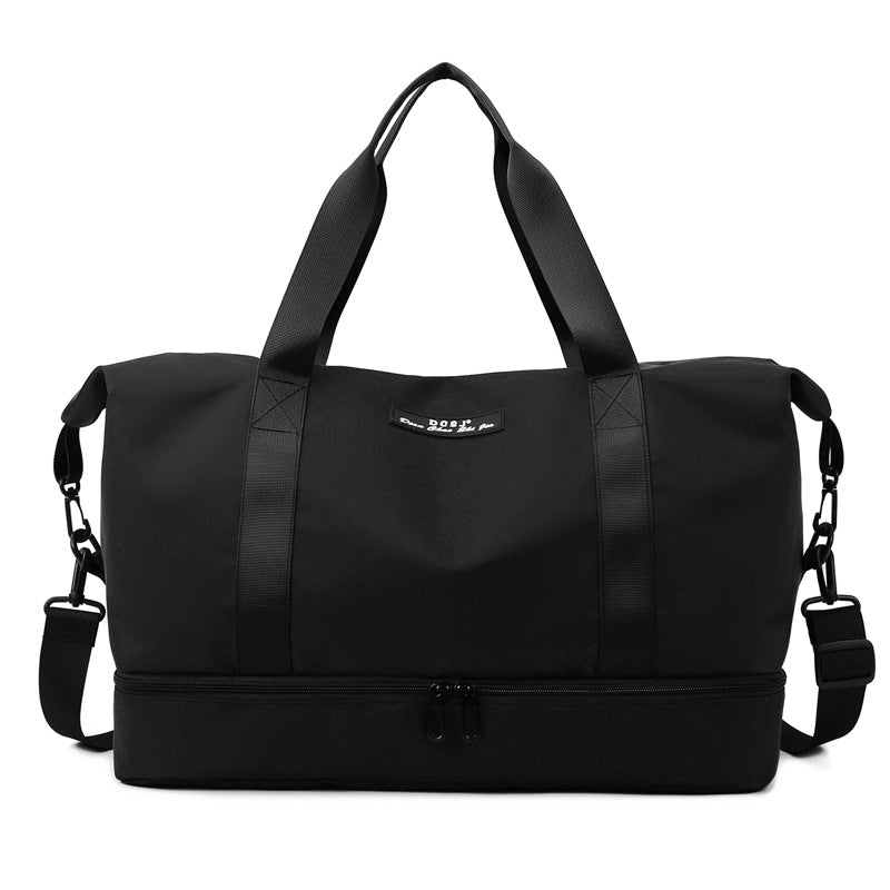 Large Capacity Travel Duffle Bag with Shoe Compartment - Perfect for Gym and Weekend Trips