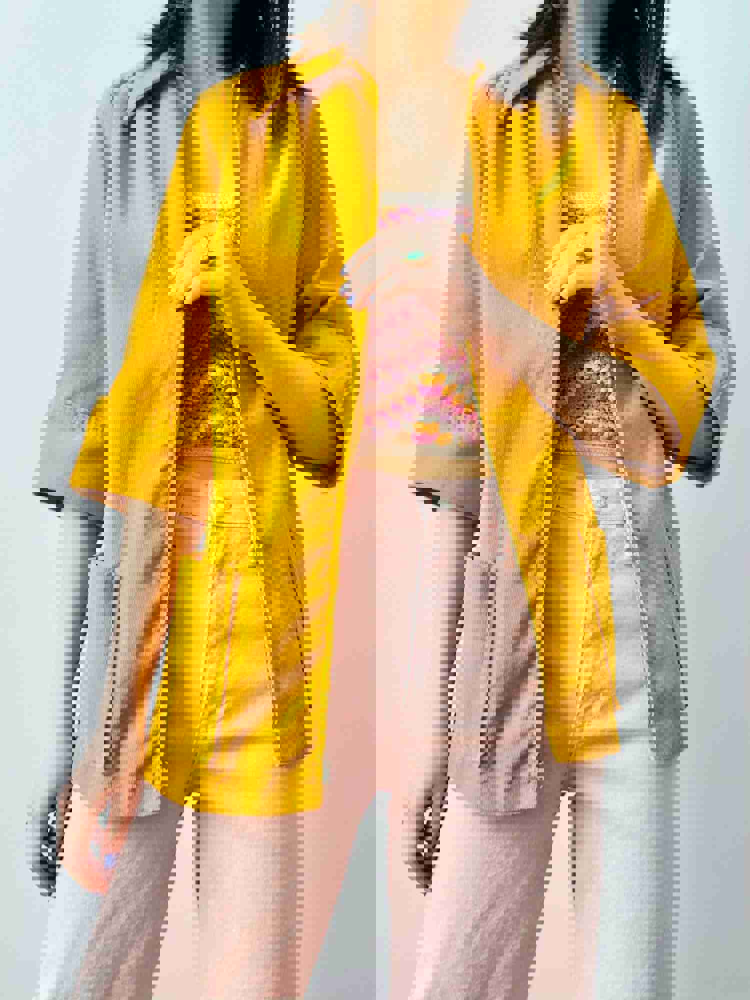 Vintage 1940s Mustard Yellow Corduroy Jacket