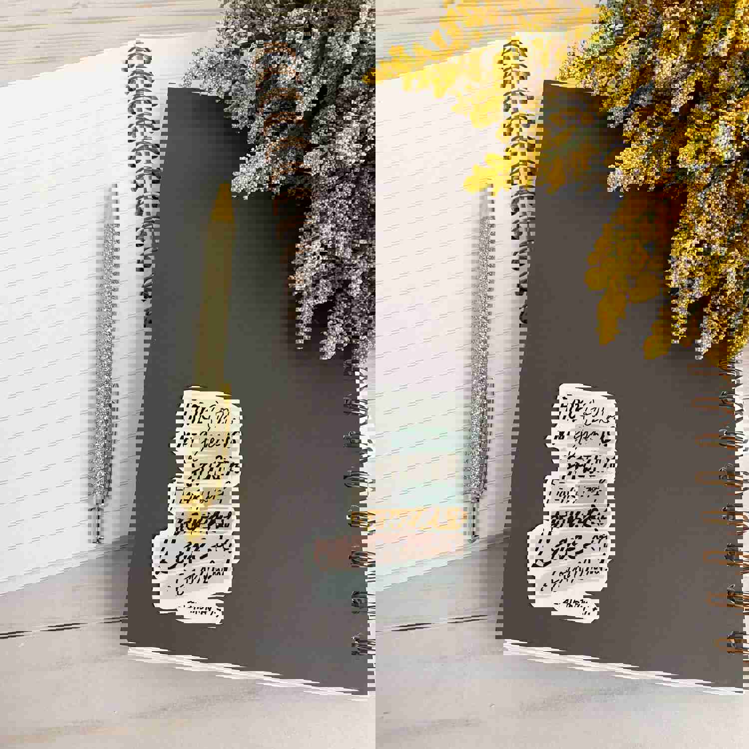 Faith Based Hand Lettered Bible Sticker | 2 Timothy 1:7