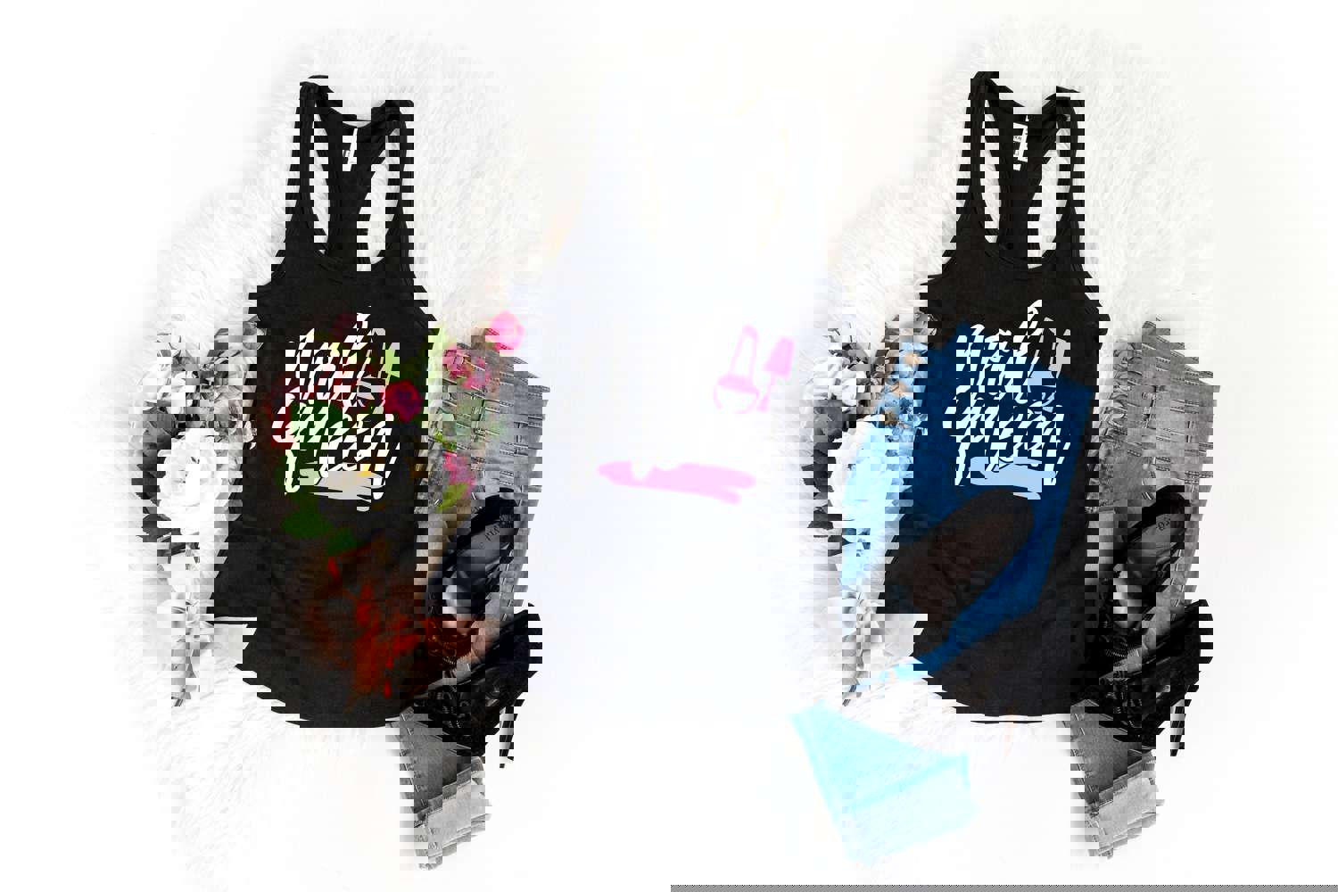 Nail Queen Tank Top - Nail Technician Gift - Nail Artist Apparel