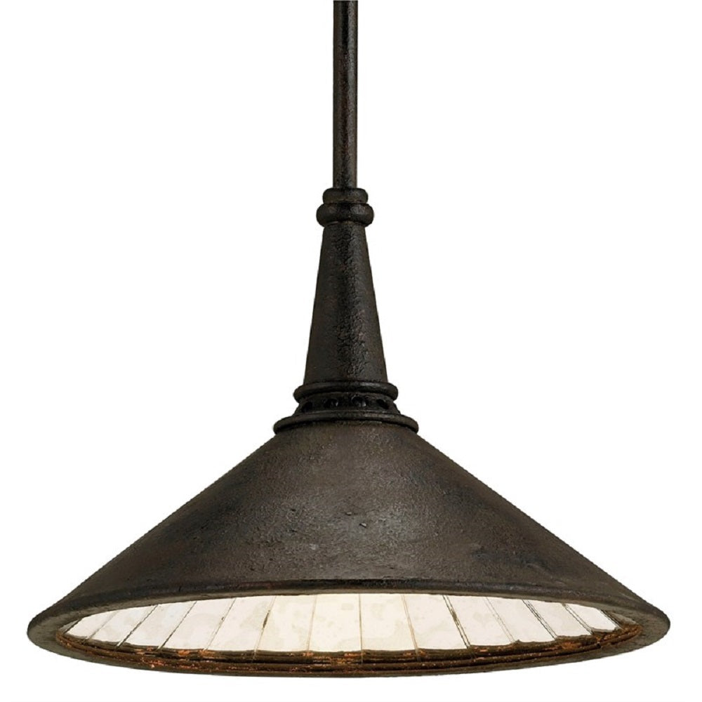 Manuscript Large Pendant Light - Adjustable Height Metal/Glass Design