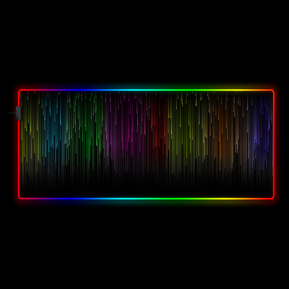 Light Rain Design RGB Gaming Mouse Pad with USB LED Lighting, M-XXL Size