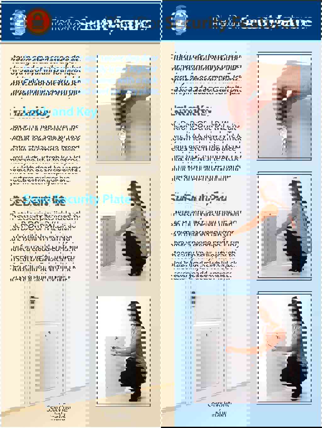 PlexiDor PD DOOR MD WH Medium Energy Efficient Weatherproof Pet Door With Key Security Lock