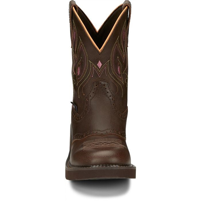 Justin Womens Gemma Round Toe Western Boot