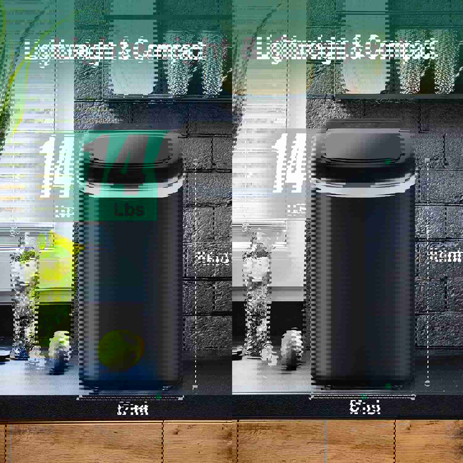 Portable Countertop Ice Maker - 6 Mins Fast Ice Making, 26.5Lbs/24Hrs, with Self-Cleaning & Accessories