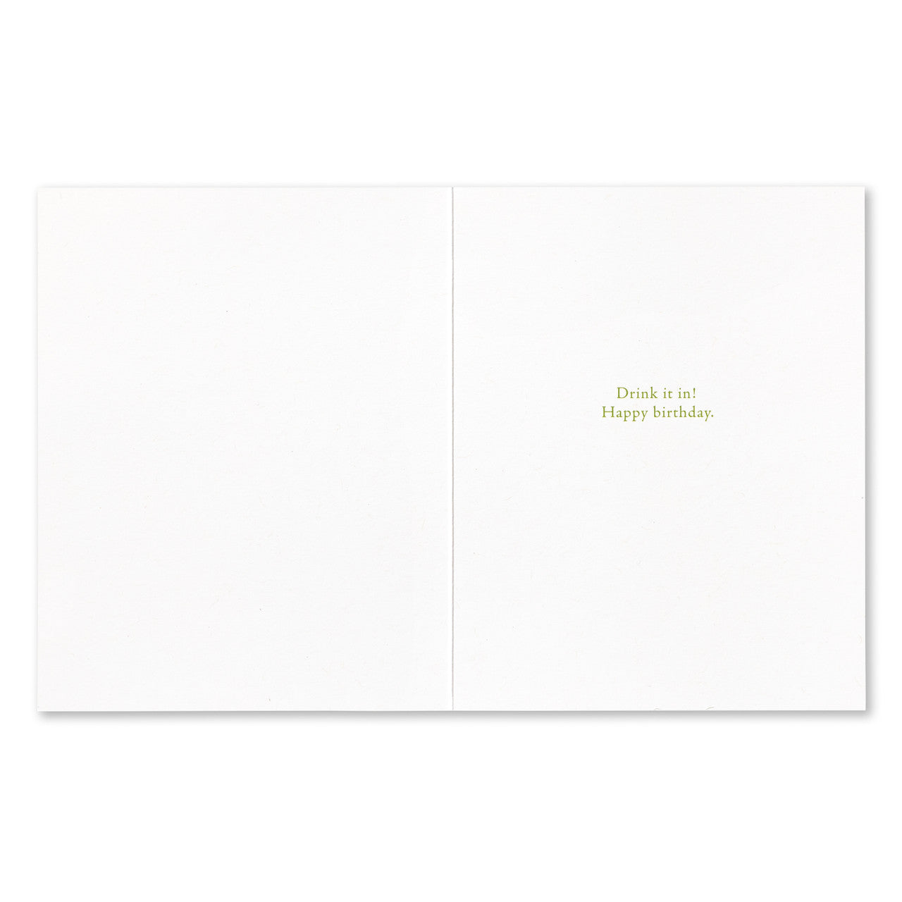 Positively Green Birthday Card - A Moment of Extravagant Beauty