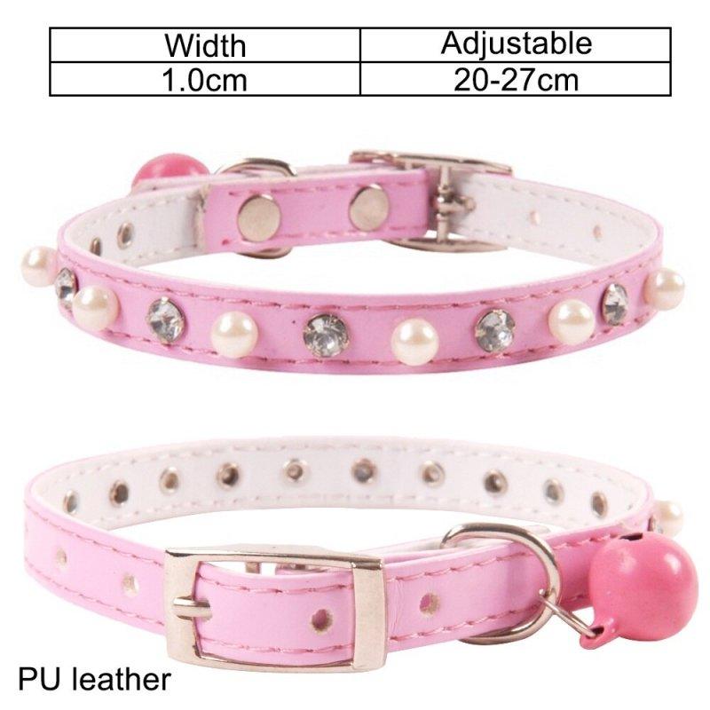 Personalized Cat Collar with Bell - Adjustable Kitten Collar, Pet ID Tag, and Leash for Small to Medium Cats & Dogs