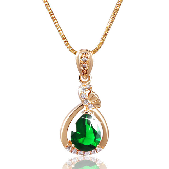 MOLIAM Fashion Women Necklace Gold-Color Slide Pendants Jewelry with Chain