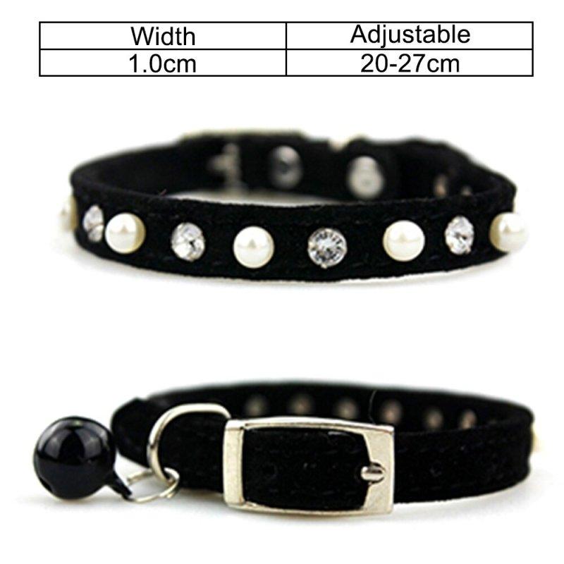 Personalized Cat Collar with Bell - Adjustable Kitten Collar, Pet ID Tag, and Leash for Small to Medium Cats & Dogs