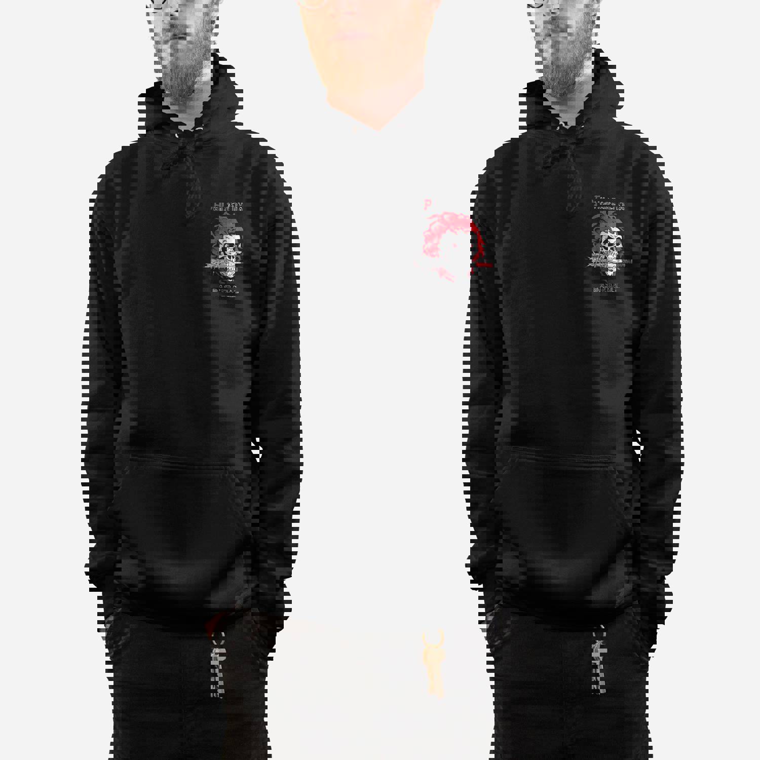 Nails Hoodie - Black Beimar F102 Pullover Hoodie