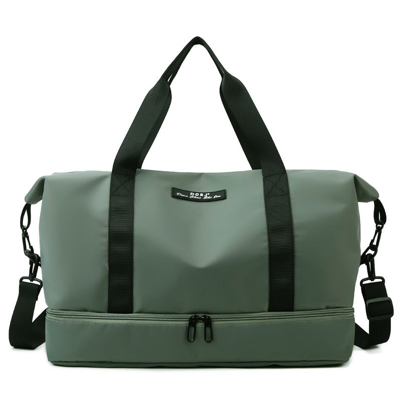 Large Capacity Travel Duffle Bag with Shoe Compartment - Perfect for Gym and Weekend Trips
