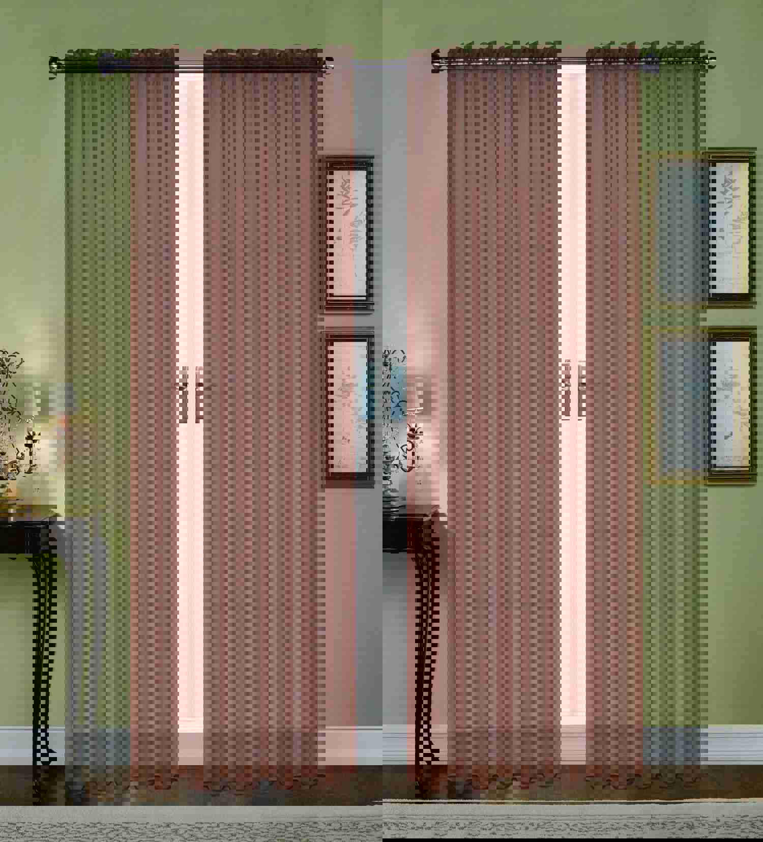 Monique 90L Sheer Voile Curtain by Editex