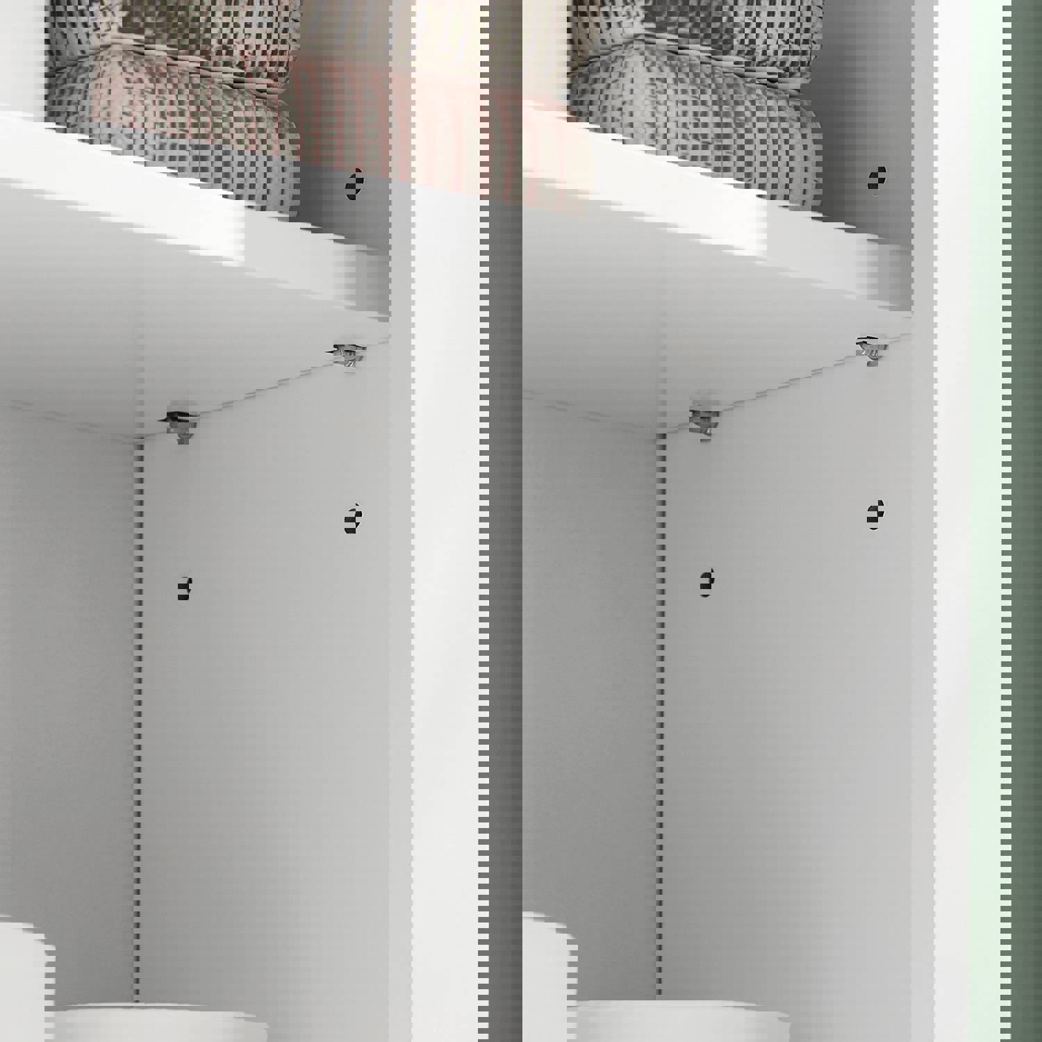 White Wall Mounted Cabinet for Kitchen and Bathroom, BZR71-W