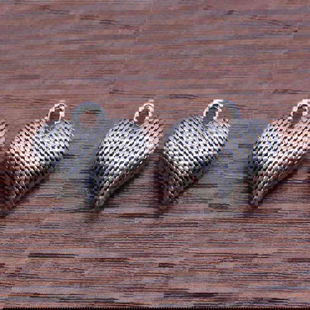 10pcs 14x15mm 3D Heart Charms Antique Silver Color Zinc Alloy Pendant for DIY Jewelry Making