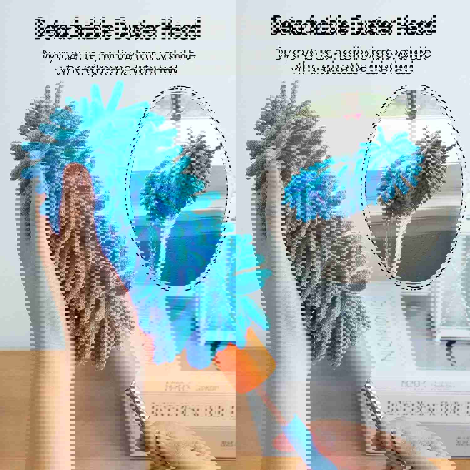 Telescopic Microfiber Duster with Pivot Head - Extends Up to 29 Inches