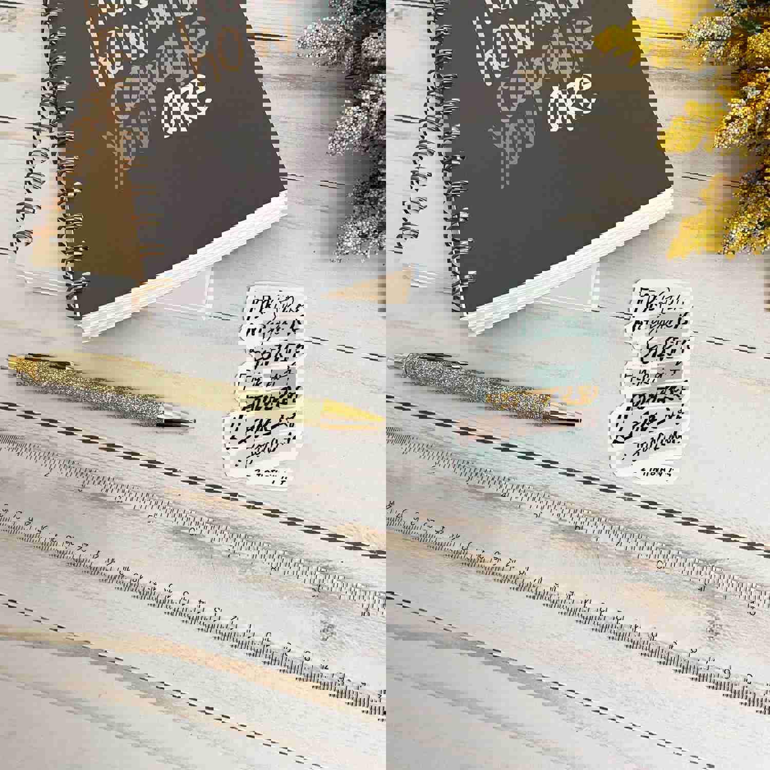 Faith Based Hand Lettered Bible Sticker | 2 Timothy 1:7