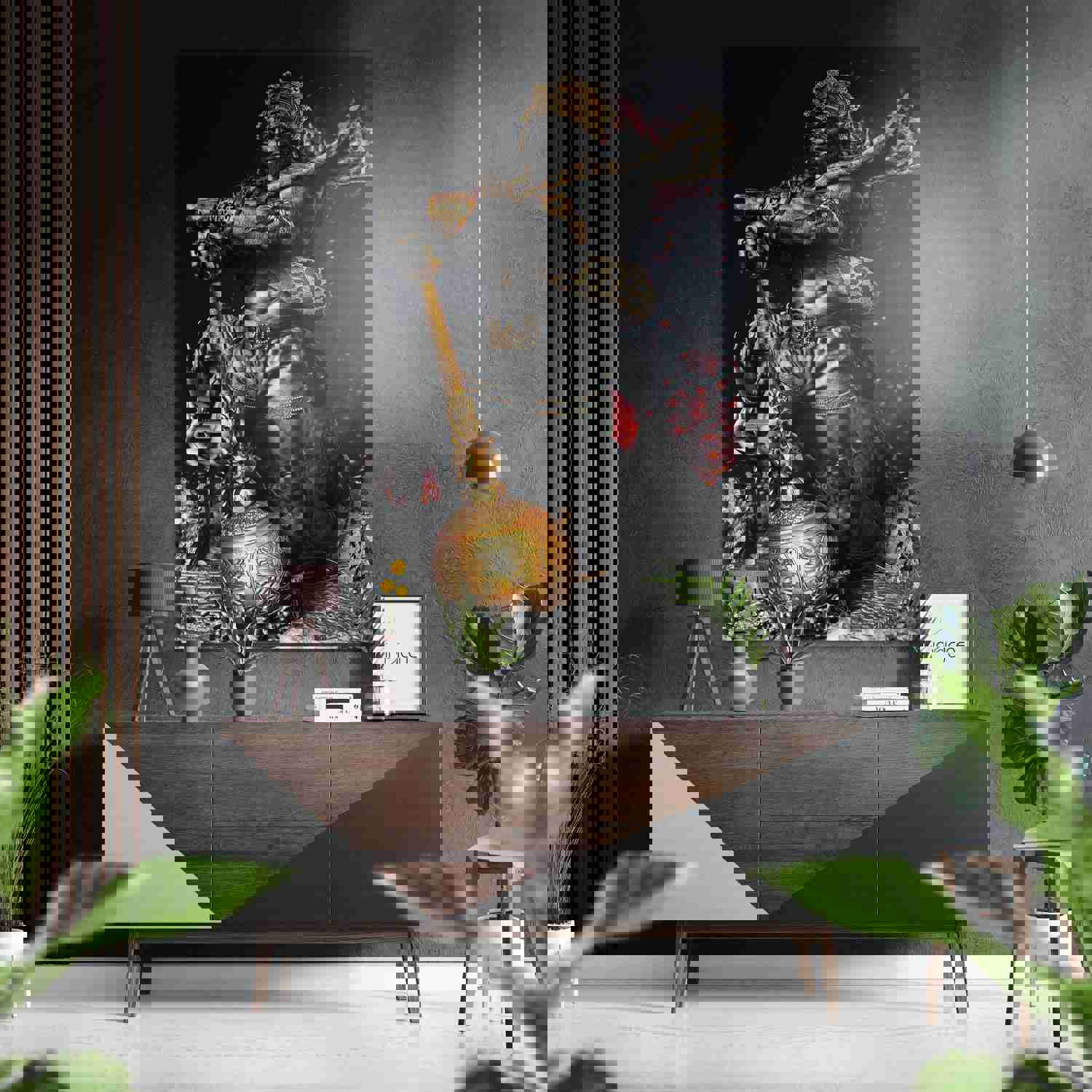 Hanuman Brushed Aluminium Dibond Wall Art