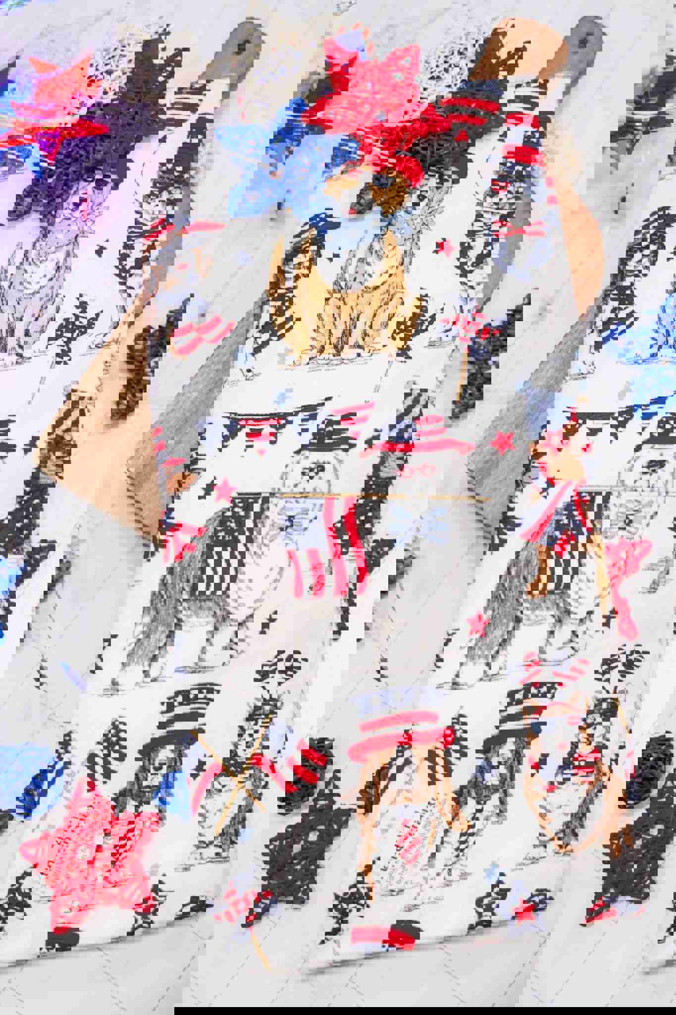 Patriotic Dogs Dual Purpose Kitchen Towel