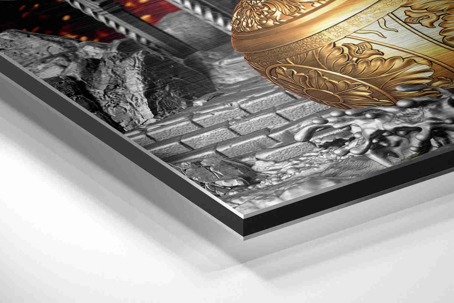 Hanuman Brushed Aluminium Dibond Wall Art