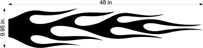 Racing Flames Auto Truck Boat Car Stickers Decals Side Sets EZ246