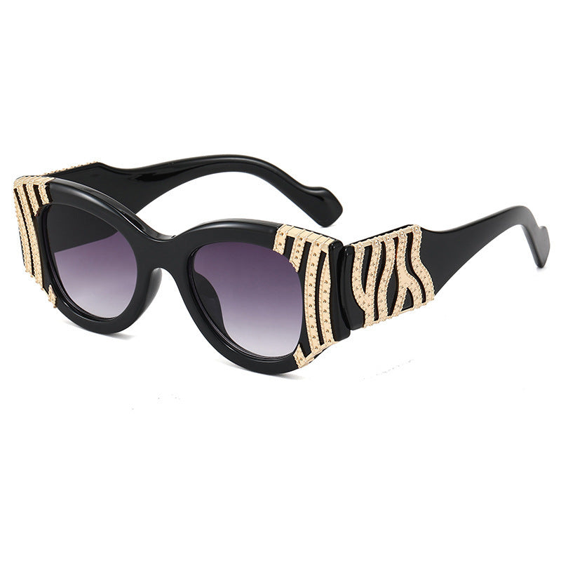 Net Red Sunglasses Female Ins Trend Fashion Sunglasses Female Leopard Glasses