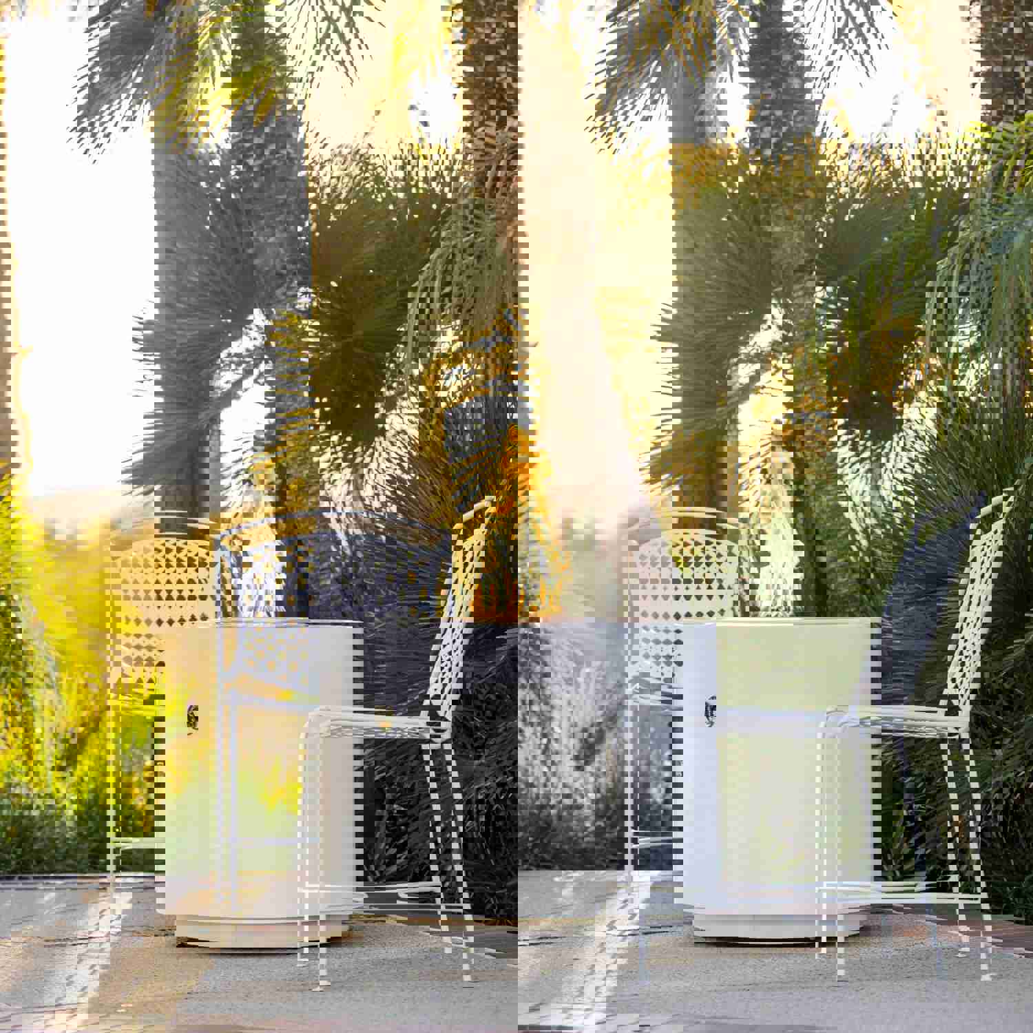 The Outdoor Plus Beverly Fire Pit in Powder Coated Metal with Free Cover