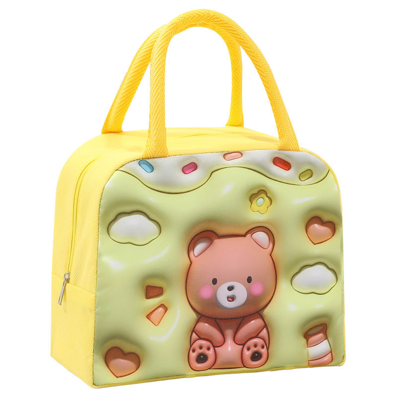 Wholesale Large Capacity 3D Pattern Cartoon Lunch Bag for Kids