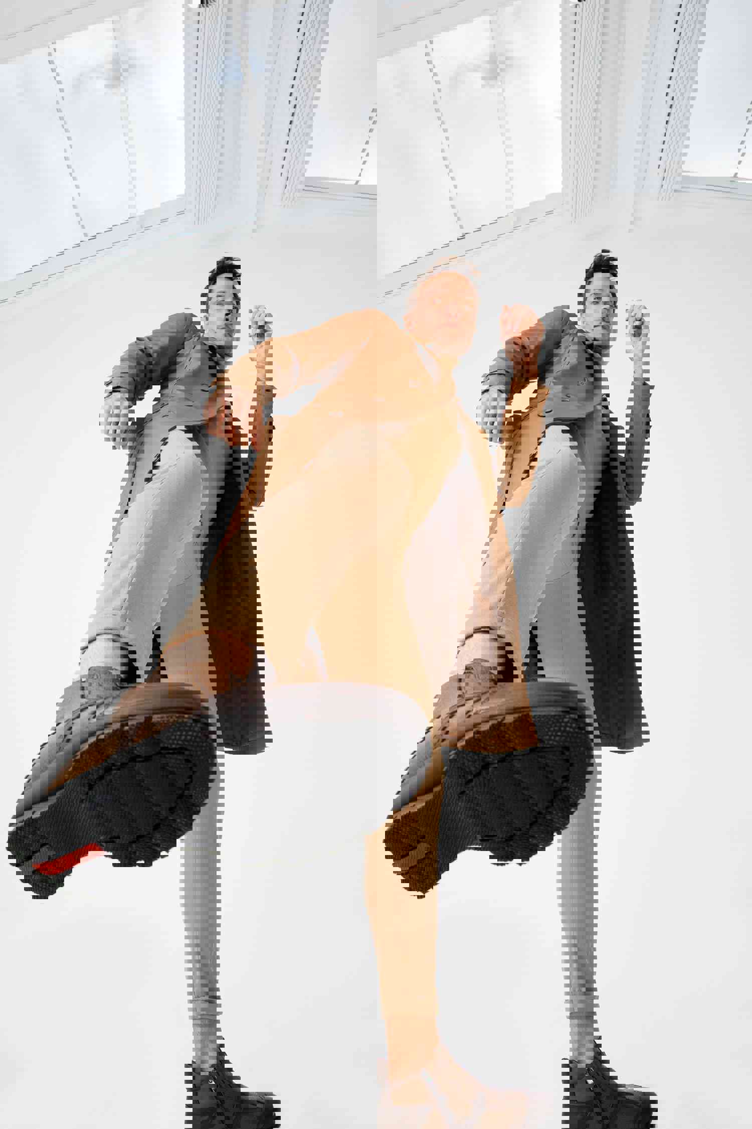 Montreal Classic Brown Leather Casual Zip-Up Ankle Boot for Men