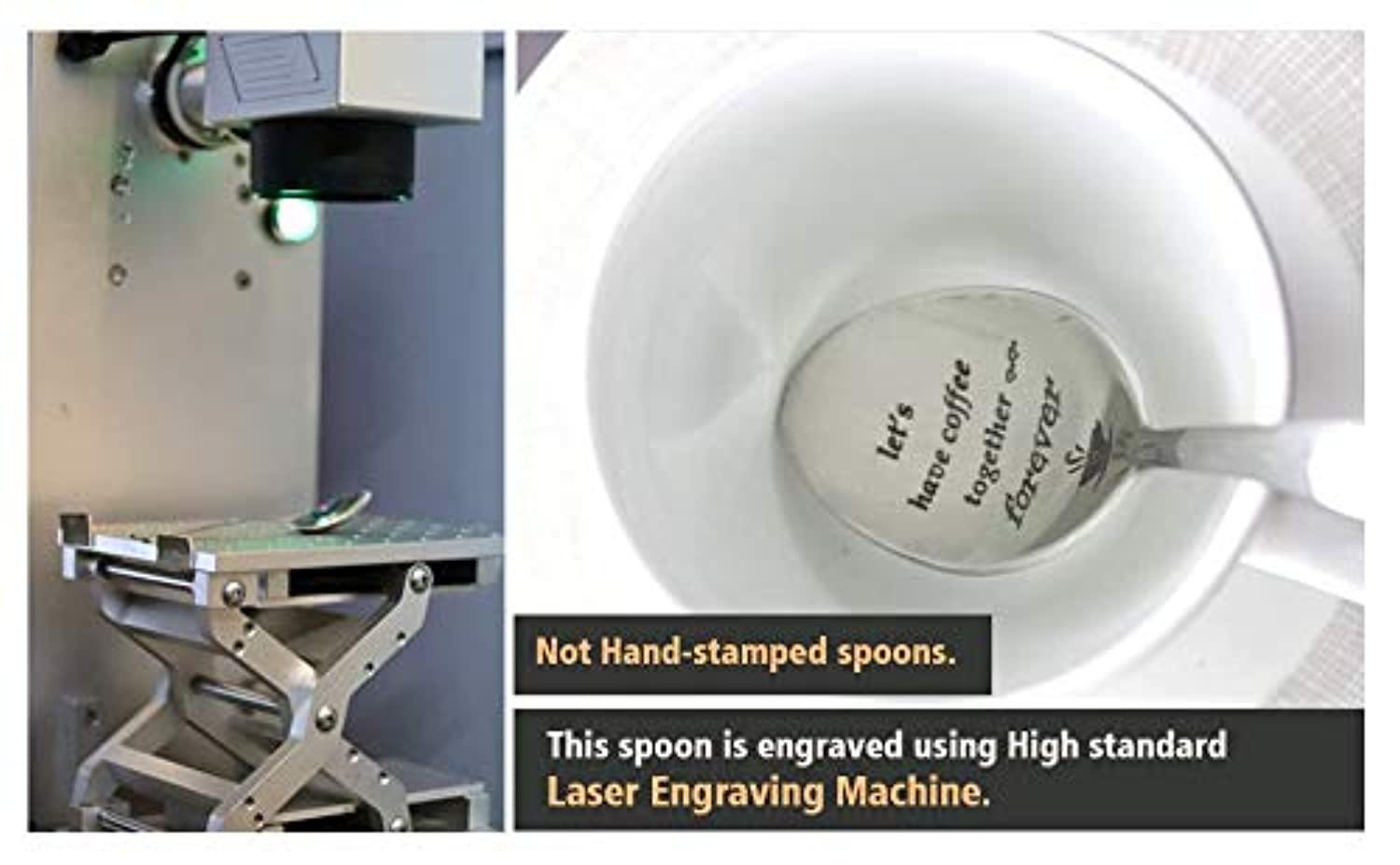 I Believe In Magic Engraved Stainless Steel Espresso Spoon - Best Token of Love Gift for Friends, Couples, Valentine's, Birthday, Anniversary, and Special Occasions