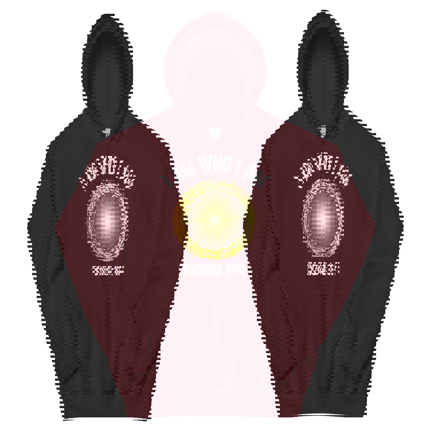 F&H Christian I Am Who I Am Men's Hoodie - Soft & Stylish