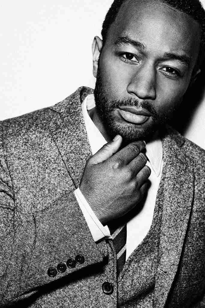 John Legend Music Black and White Poster